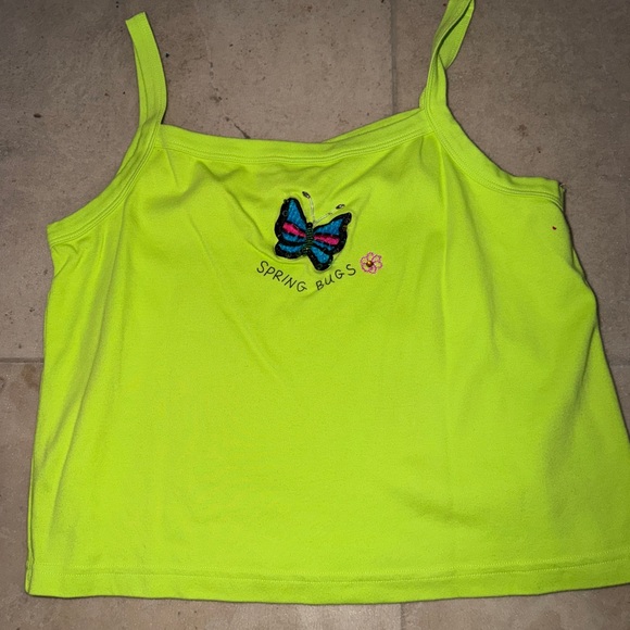 Berek by Takako Sakon “Spring Bugs” Novelty Cardigan Lime Green - Picture 7 of 7